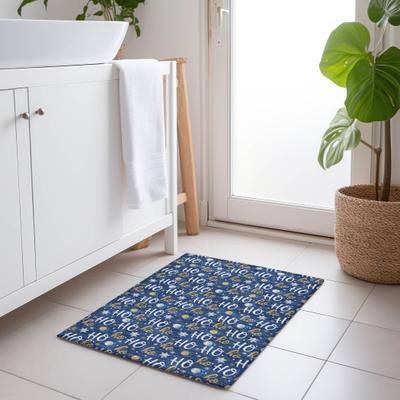 Addison Rugs Machine Washable Indoor/ Outdoor Vhristmas Ho Ho Ho Chantille Rug