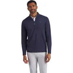 Puma Layer Lightweight Grid Fleece 1/4 Zip, navy