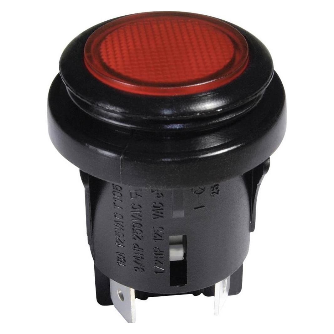 interBär Druckschalter 250 V/AC 16 A 2 x Aus/(Ein) IP65 tastend 1 St. (3659-295.22)