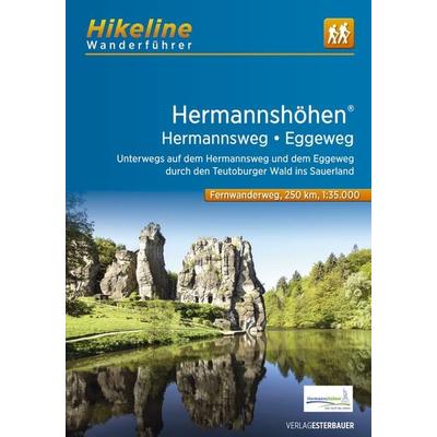 Fernwanderweg Hermannshöhen - Hermannsweg - Eggeweg, Taschenbuch von , Esterbauer, 978-3-7111-0038-2