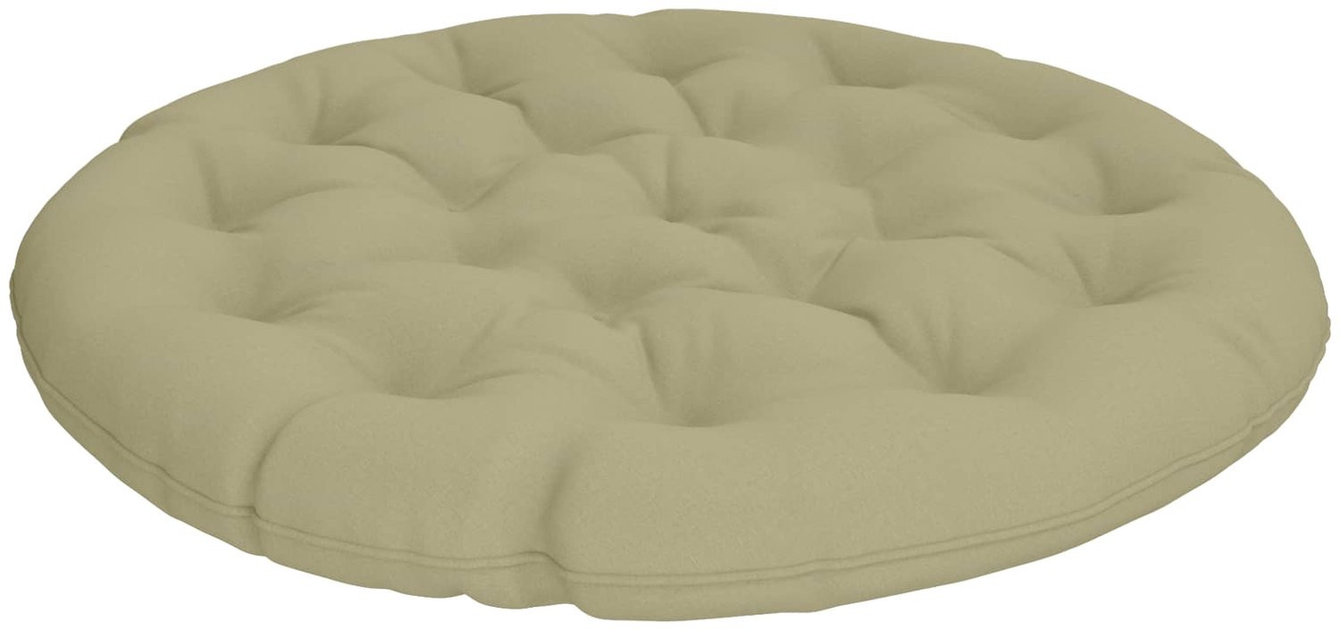 vidaXL Papasan Stoel met Kussen VIANEN - Lichtgroen - 100% Polyester