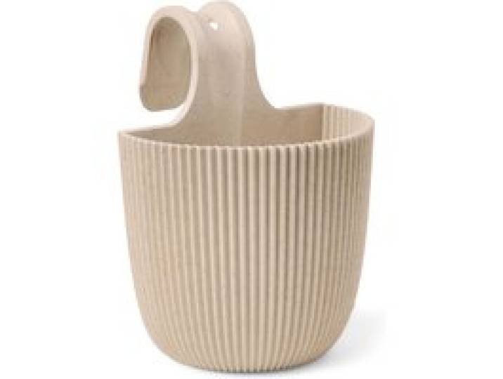 CAPI EUROPE Jardinière pour garde-corps de balcon »Groove«. (beige)
