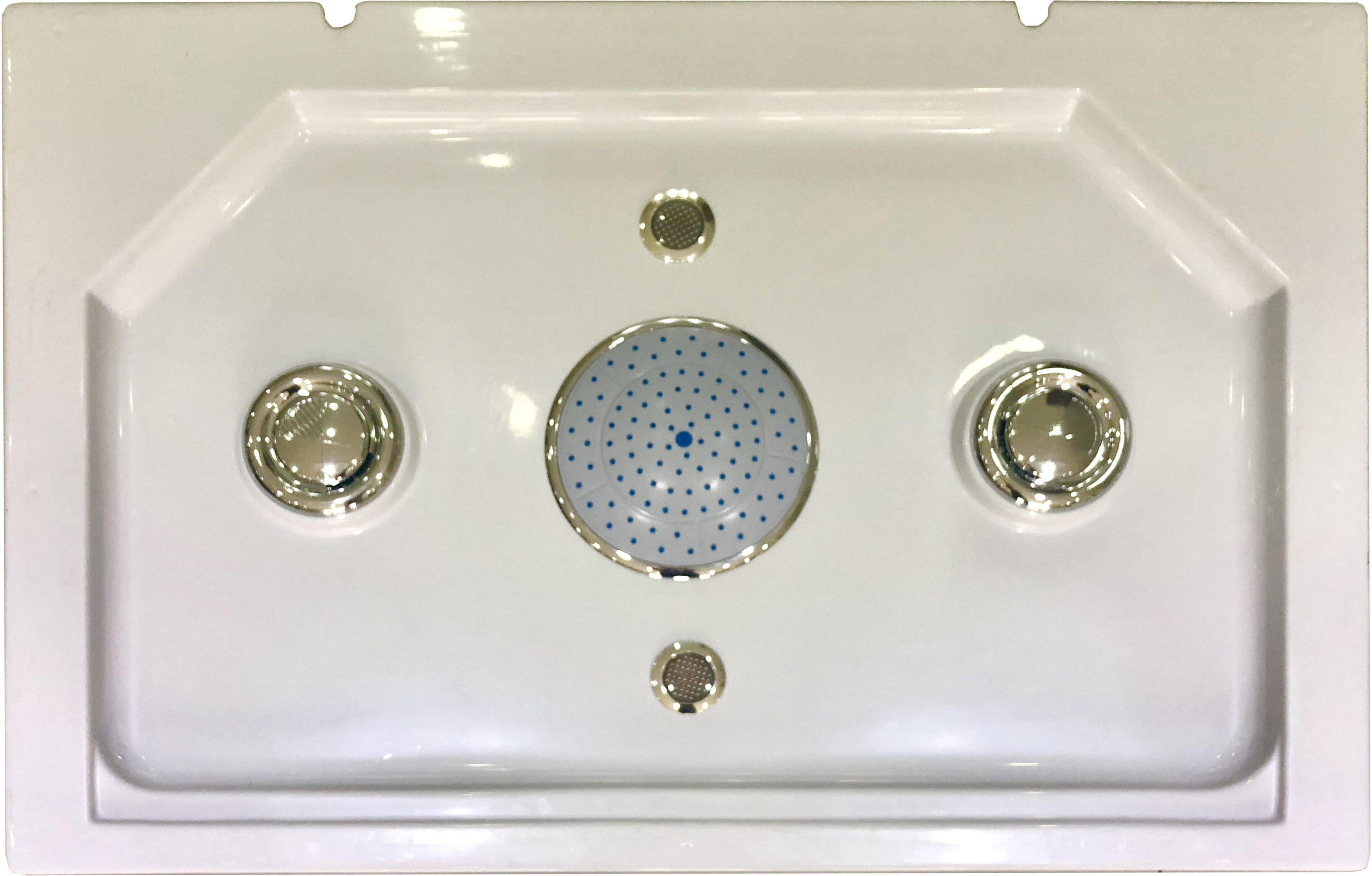 Tecnomat TETTO E PARTI ELETTRICHE PER CABINA IDRO NEPTIS RETTANGOLARE 70x100 cm (LxP)