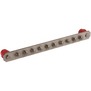 DEHN Potenzialausgleichsschiene PAS 10AP Edelstahl, 10 Leitungsanschlüsse bis 240 mm², für außen