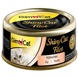 GimCat Shiny Cat Hühnerfilet in Brühe 70 g Nassfutter für Katzen