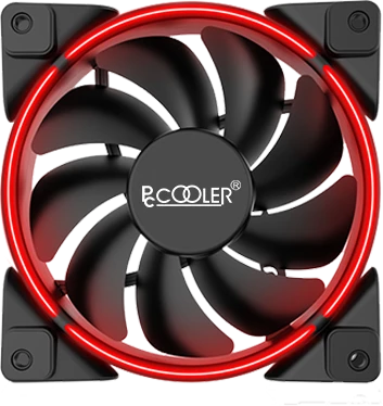 120mm PCCOOLER Corona Rot Lüfter