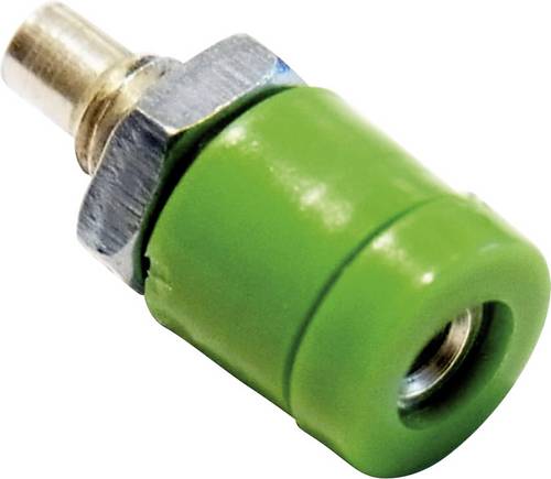 Schnepp BU 2400 Miniatur-Laborbuchse Buchse, Einbau vertikal Stift-Ø: 2mm Grün