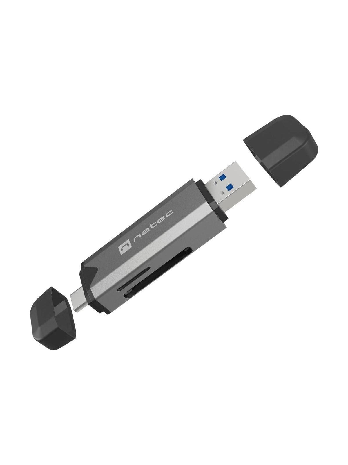 Natec SCARAB 3 - card reader - USB / USB-C 3.2 Gen 1