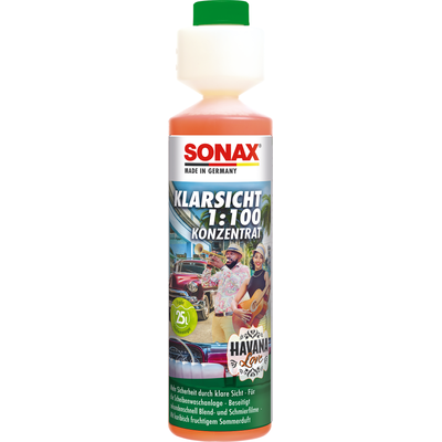 SONAX Reiniger, Scheibenreinigungsanlage KlarSicht 1:100 Konzentrat Havana Love [250 ml] 03931410