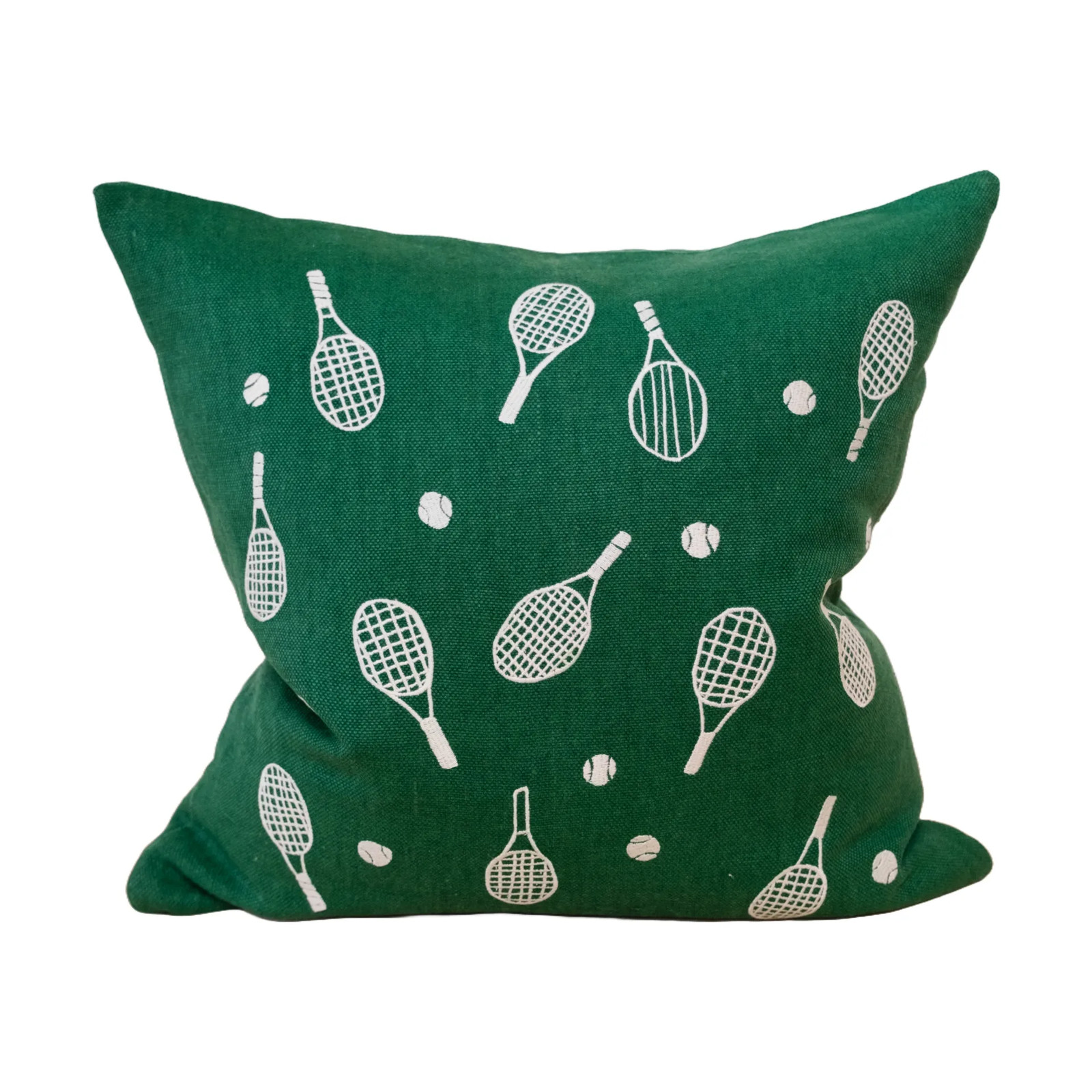 Fine Little Day Tennisracket kussensloop Green 48x48 cm