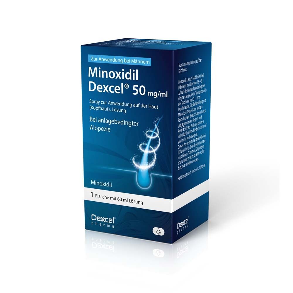Minoxidil Dexcel 50 mg/ml Spray z.Anw.a.d.Kopfhaut 60 ml