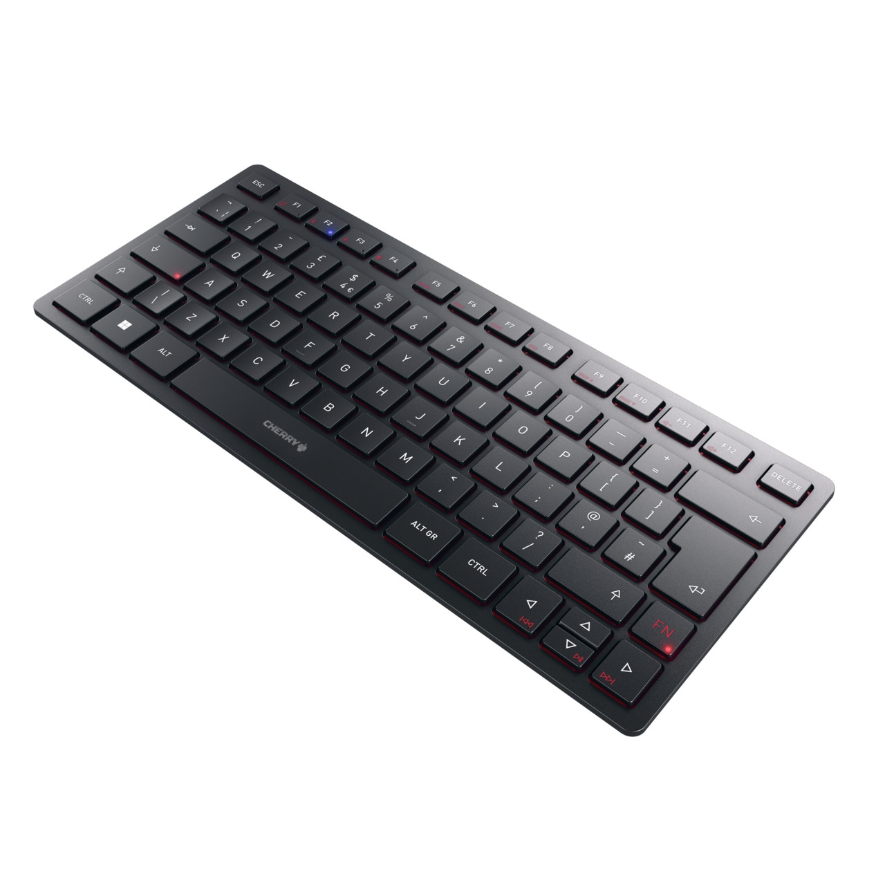 Cherry KW 9200 MINI Tastatur kabelgebunden / kabellos, Schwarz (Layout: englisch GB)