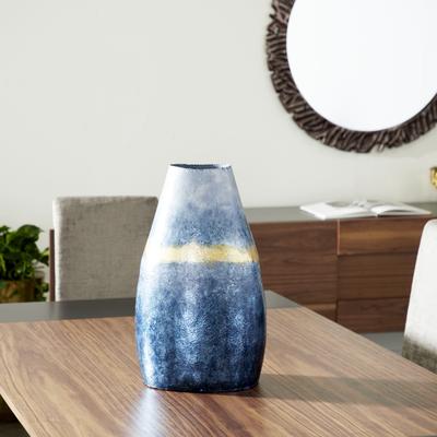Studio 350 Venus Williams Collection Blue Glass Coastal Vase 21 x 13 x 10 - 13 x 10 x 21