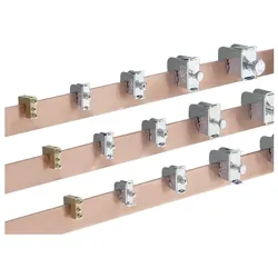 Rittal Leiter Verbindungsklemme (Packung mit 15), Elektronikzubehör + Gehäuse, Silber