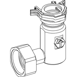 Tece Absperrventil 3-Wege für TECEprofil WC-Modul mit Hygienespülfunktion, 9820442 9820442