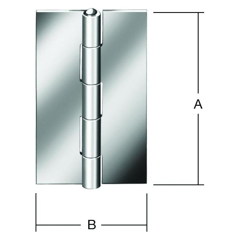 Vormann DIN-Scharnier schm 60X34ungeb.Eis (230405)