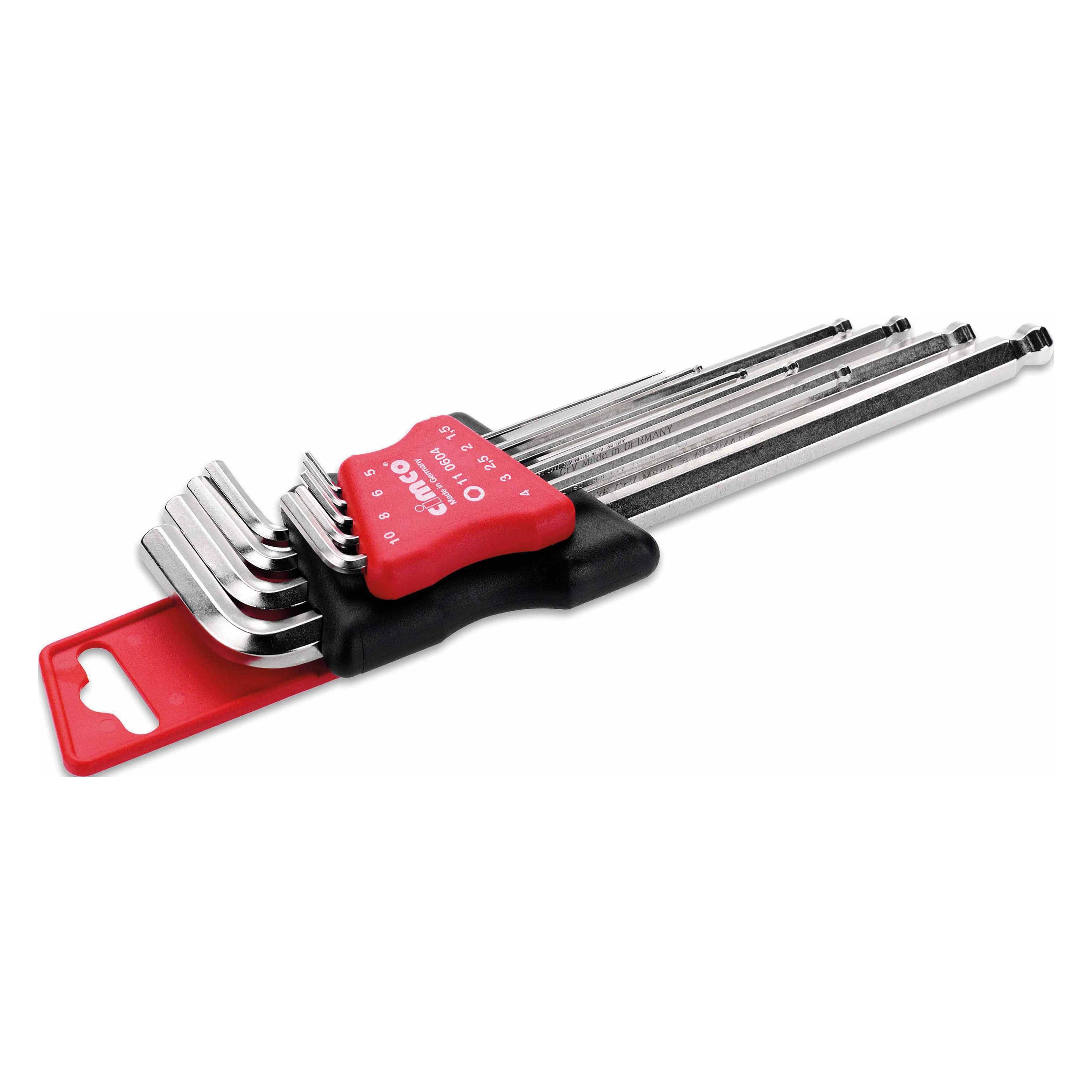 Cimco Sechskantschlüssel Set Sechskant Stiftschlüssel Satz 9 teilig (110604)