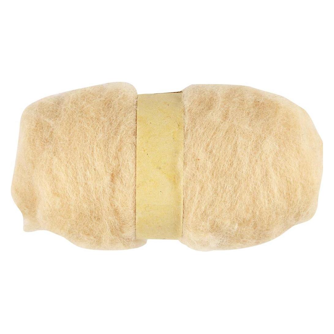 Creativ Company Carded Wool, light beige, 100 g/ 1 bundle (4513993)
