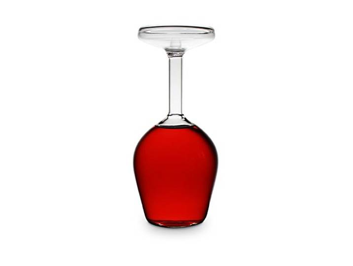 Winkee - Verkeerd wijnglas I Omgekeerd wijnglas I Wijnbeker andersrum I Upsite-Down glas I Decoratie voor woonkamer I Cadeau voor wijnliefhebbers