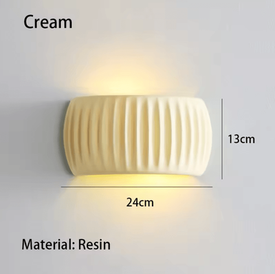 Inspire Curations French European Resin Wall Lamp Modern Bedside Sconce cream warm White (2700 3500k) 220v