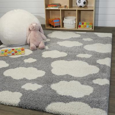Balta Rugs Mod-Tod Clouds Kids Shag Area Rug
