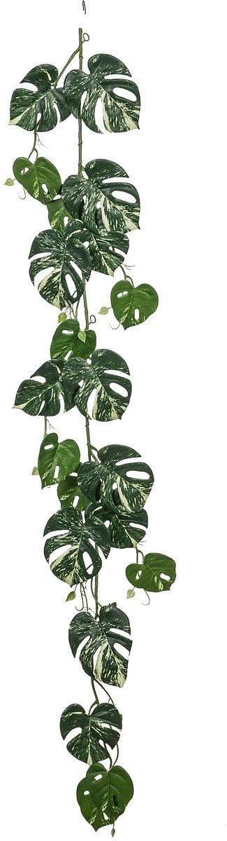 Gasper kunstplant mini monstera rank groen en creme 135 cm