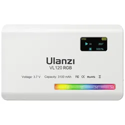 Ulanzi VL120 (Videoleuchte), Dauerlicht, Weiss