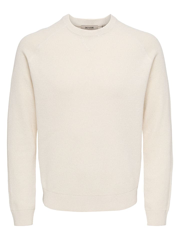 ONLY & SONS Pullover "Villas" in Creme - M