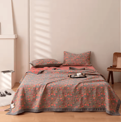 Inspire Curations Ethnic Jacquard Cotton Gauze Bedspread Blanket milan 200x240cm
