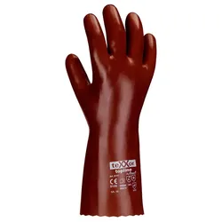 PVC-Chemikalienschutzhandschuhe rot | 58cm