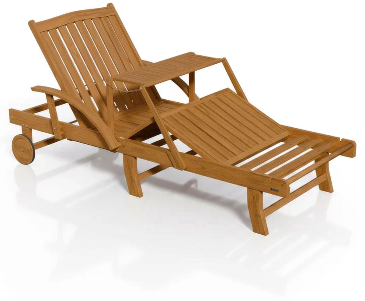 SunScape Ligstoel van Acaciahout met Verstelbare Rugleuning