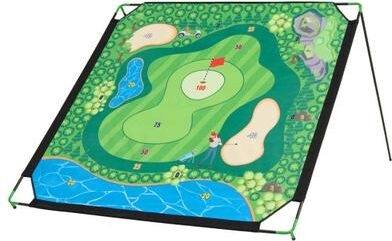 Costway 71 x 71 Inches Golf Chipping Game Set for Indoor and Outdoor Practice