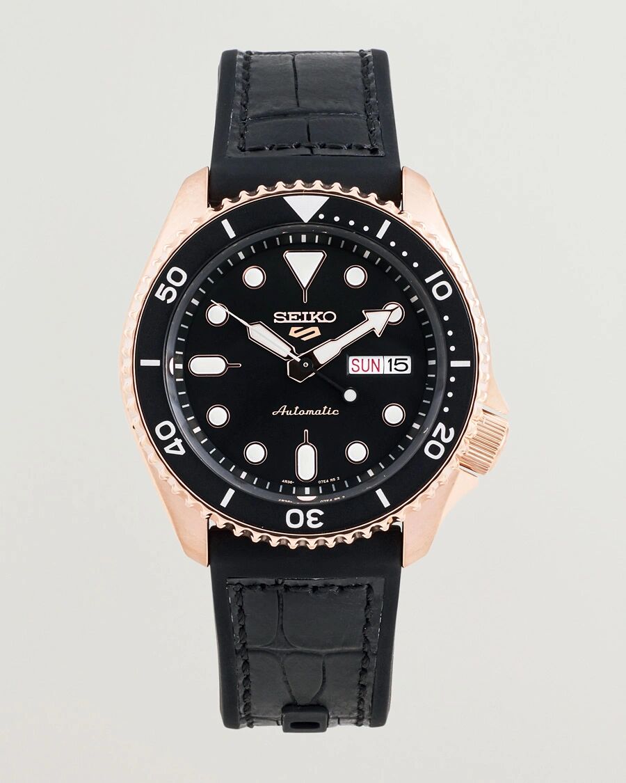 Seiko 5 Sports Automatic Diver Steel 43mm Black Dial men One size Sort