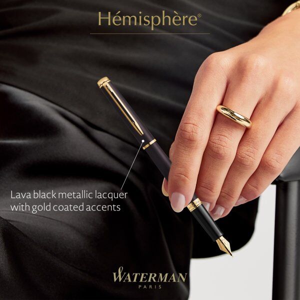 Waterman Hémisphère Lava Black Fyldepen   F