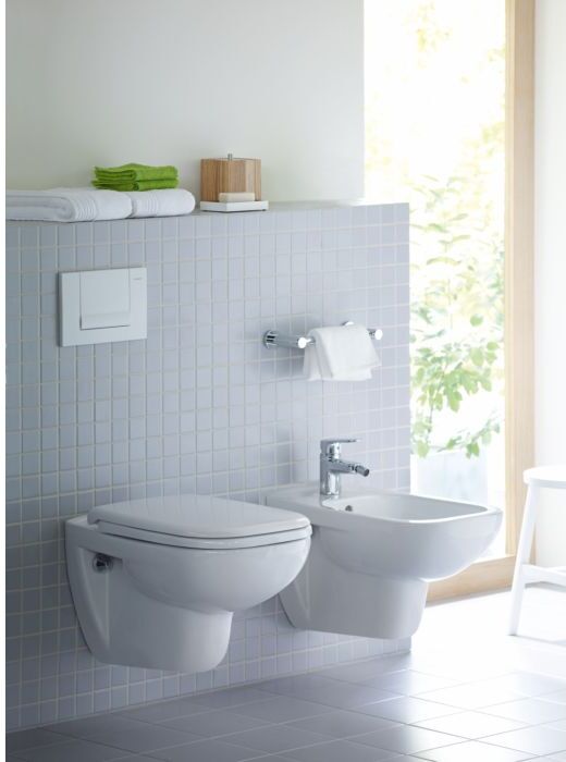Duravit D-Code Wand WC 2570092000 Weiß Hochglanz 545 mm, HygieneGlaze, rimless