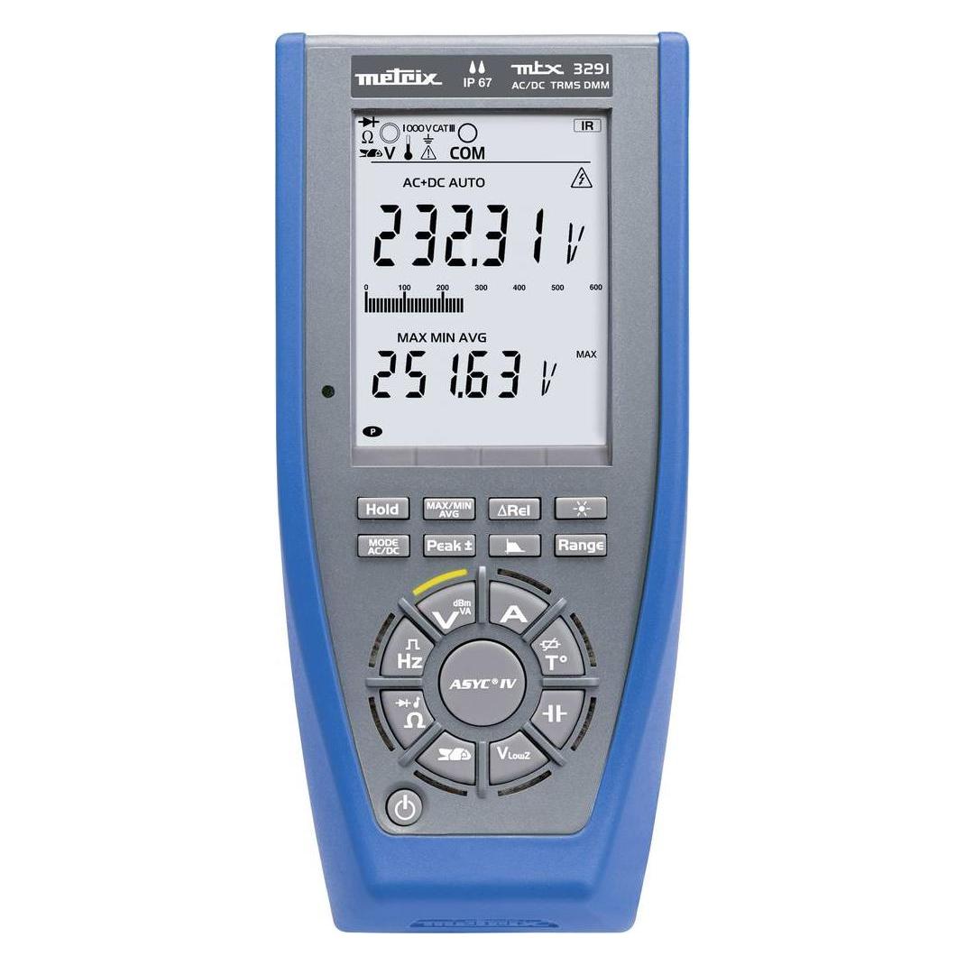 Metrix Hand-Multimeter MTX3291 Kalibr (CAT III 1000V, CAT IV 600V, Hand-Multimeter) (MTX3291)