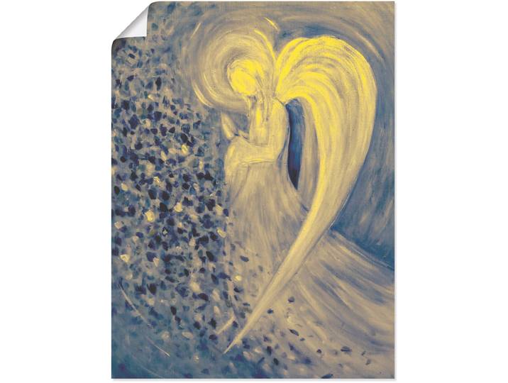 Poster ARTLAND Engel der Nacht , blau (farbe bild(er): blau), B:30cm H:40cm, Bilder, Poster, ohne Rahmen