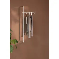 Metallbude Wandgarderobe Tamina Stahl Weiß