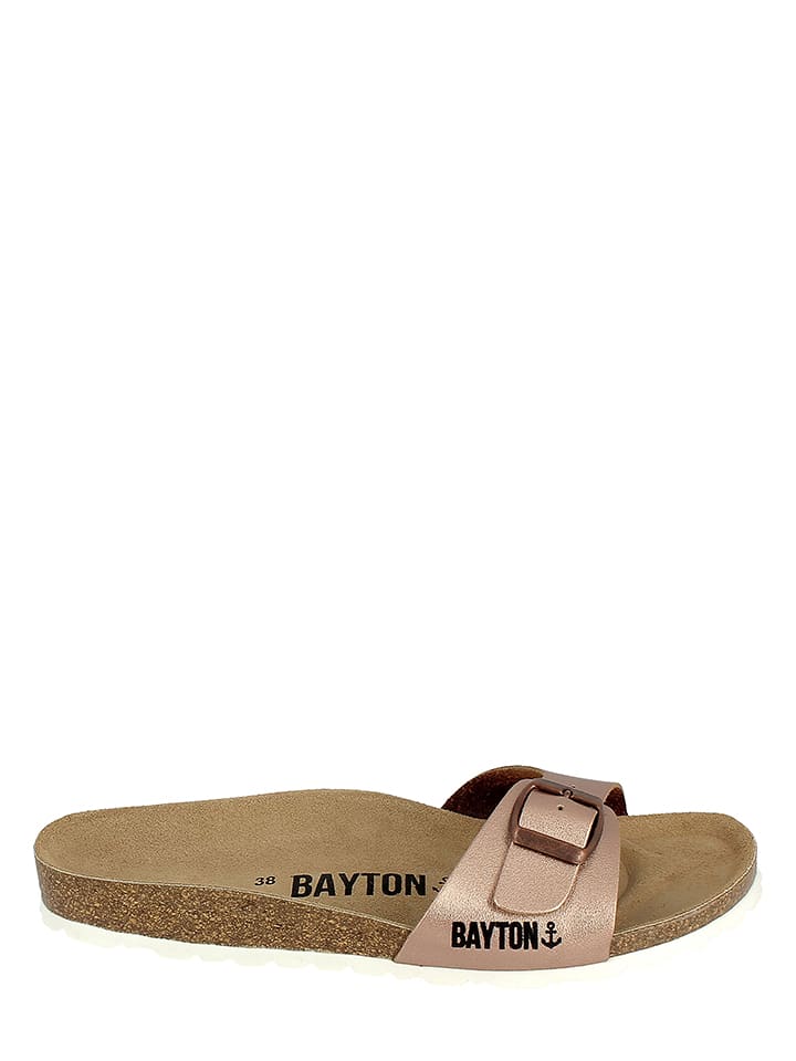 BAYTON Leder-Pantoletten "Zephyr" in Kupfer - 37