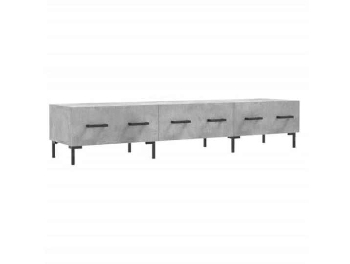GHVBNMF TV-Schrank Betongrau 150x36x30 cm Lowboard mit 3 Schubladen Modernes Phonomöbel in Beton-Optik für Wohnzimmer und Schlafzimmer, bietet Platz für Dekoration und Mediengeräte.
