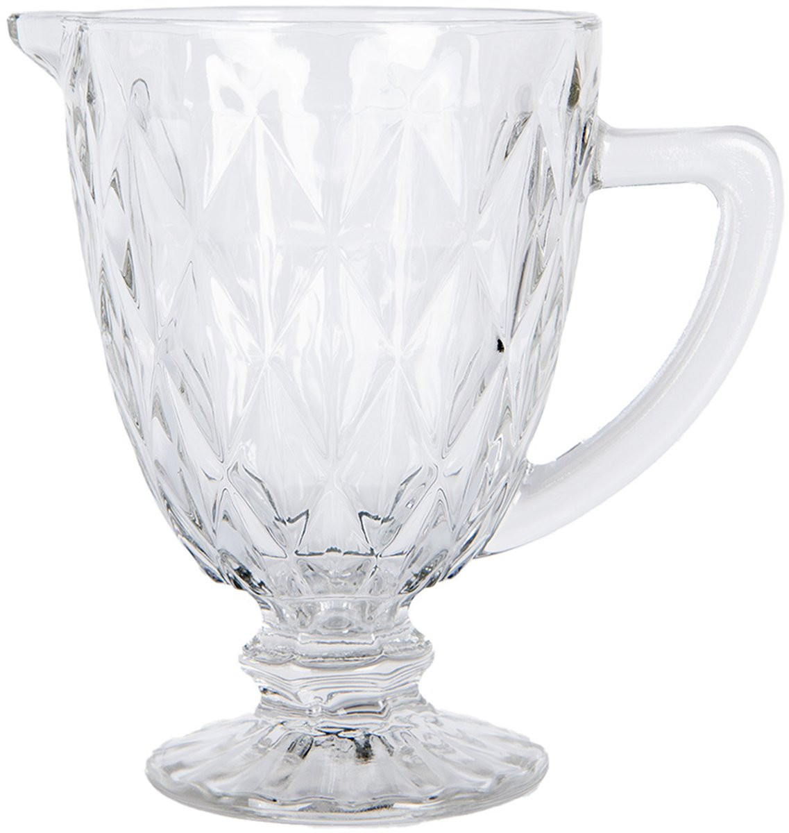 Clayre & Eef Decoratie Schenkkan 1000 ml Transparant Glas