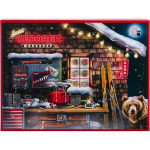 GEDORE-Red Adventskalender 33003151 XXL, gefüllt mit Werkzeug & Zubehör, 49,5 x 41,5 cm