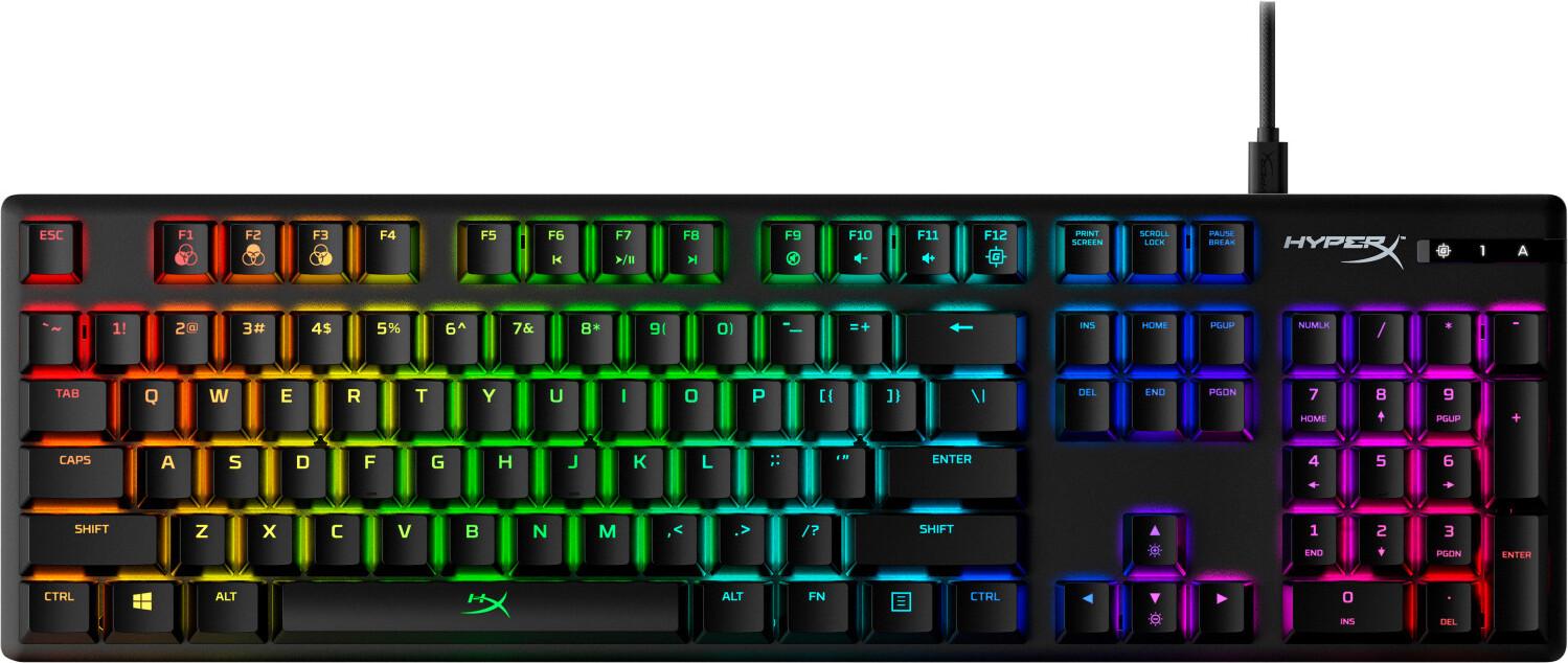 Alloy Origins - mechanische Gaming-Tastatur - HX Red (US-Layout), Kabelgebunden, USB, Mechanischer Switch, QWERTY, RGB-LED, Schwarz