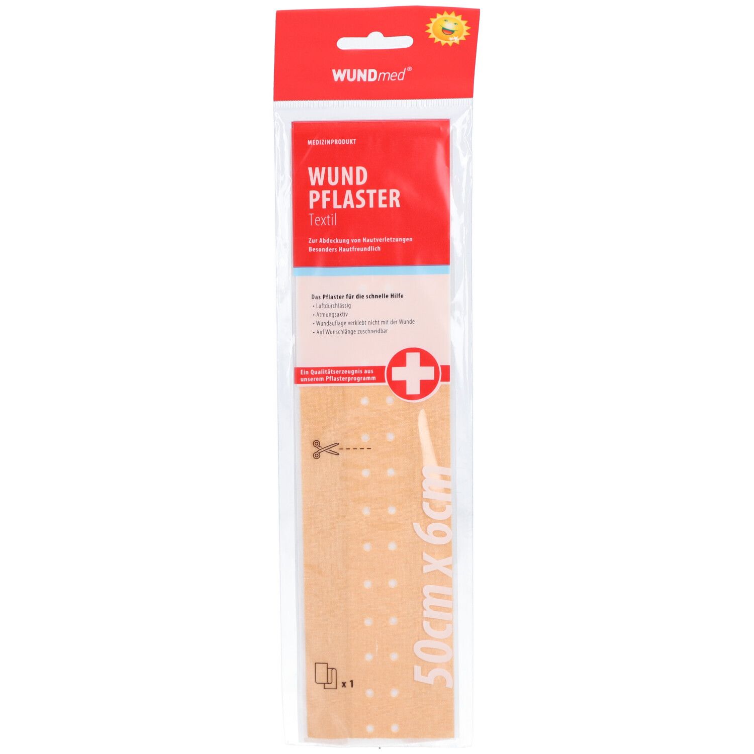 Wundpflaster Textil 6 cmx0,5 m 1 St Pflaster