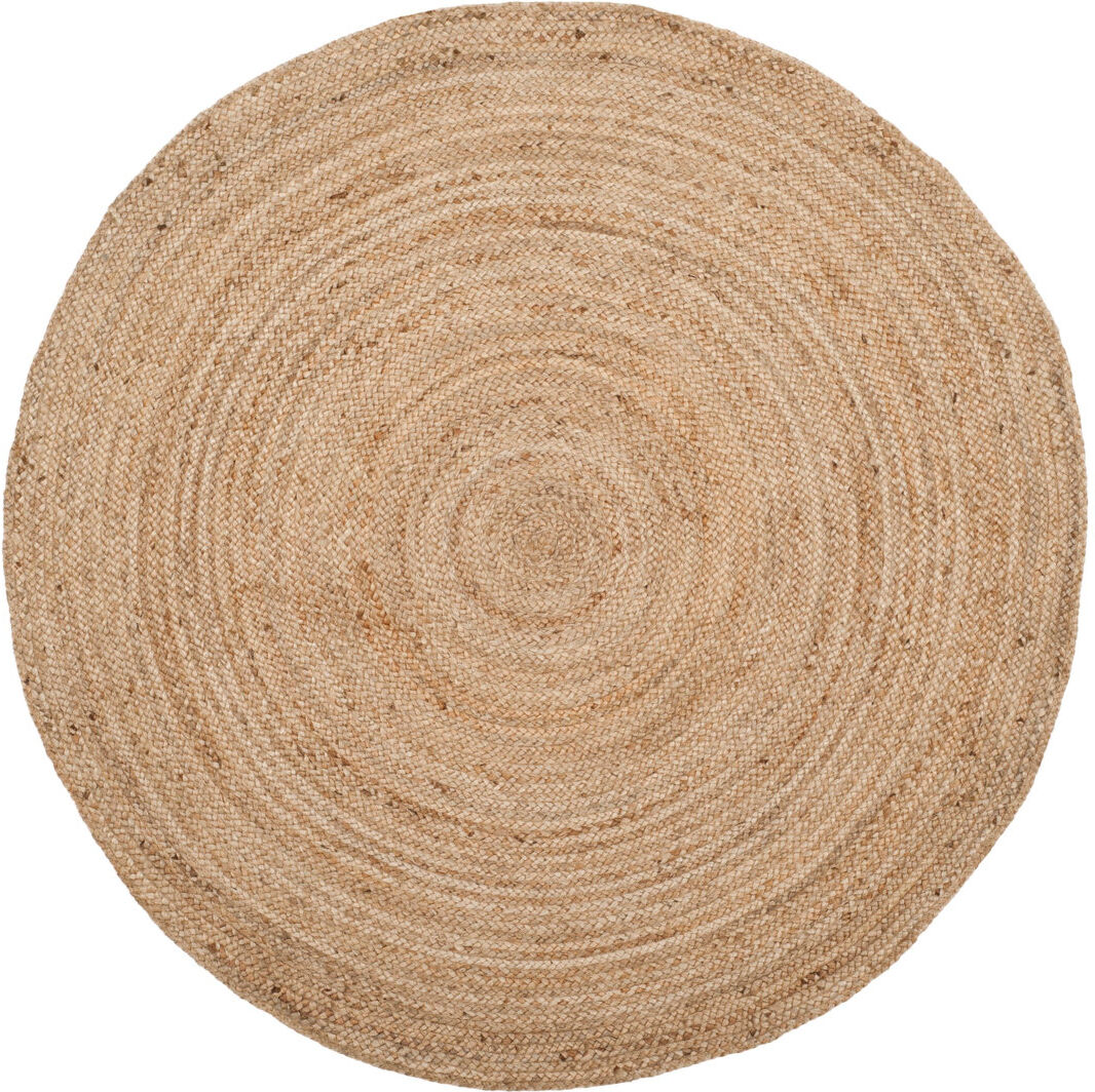 Blue Elephant Alexina Material Jute/Sisal Natural Area Rug Beige Oval 91 x 152cm