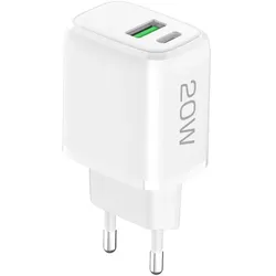 Netzteil Ovin, USB-A FC3 + Typ-C PD20W, weiß