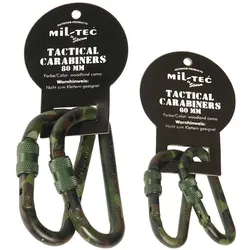 Karabinerhaken mit Schraubverschluss (1 Paar) - 60 mm