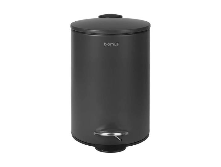 Mülleimer BLOMUS Tubo 3 l , grau (anthrazit), Mülleimer, Mülleimer