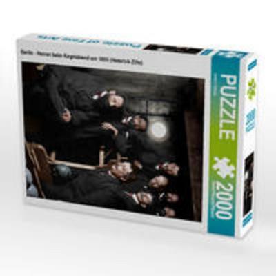 CALVENDO Puzzle Herren beim Kegelabend um 1895 | 2000 Teile Lege-Größe 90 × 67 cm Foto-Puzzle für glückliche Stunden