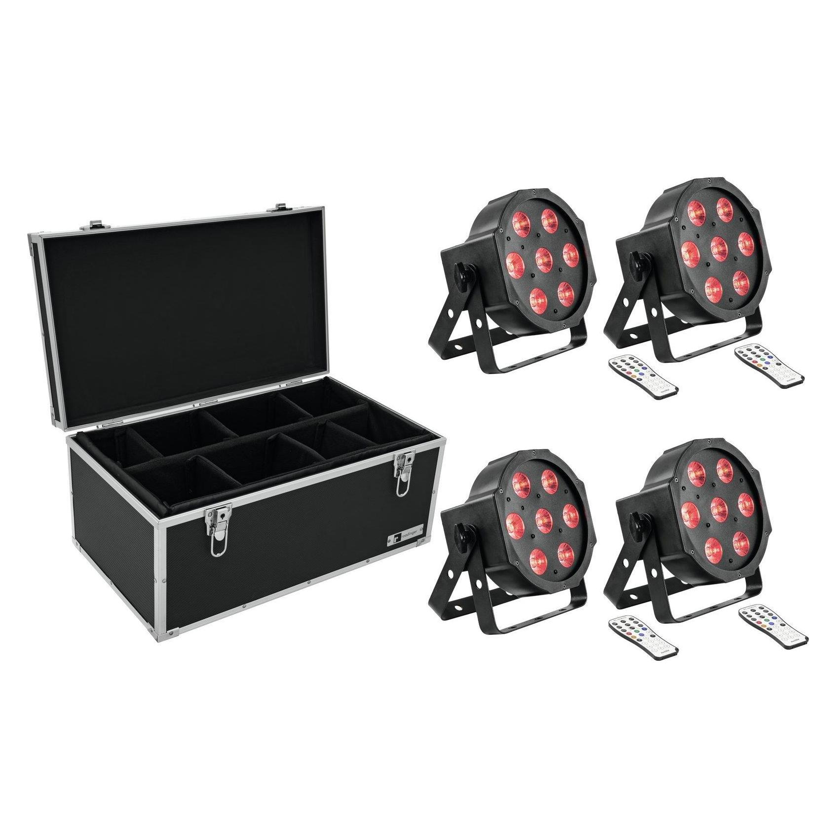 Eurolite Set 4x LED SLS-7 HCL Floor + Case TDV-1 (10 W, LED) (20000629)